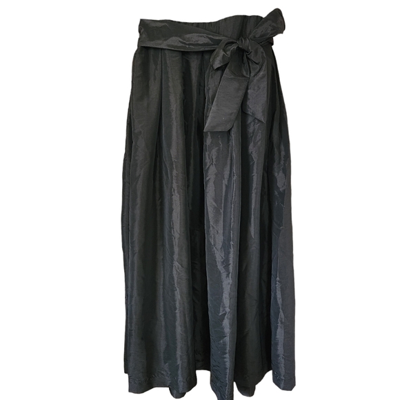 R&M Richards Evening Gown Cold Shoulder Lace Bodice Belted - Picture 11 of 16